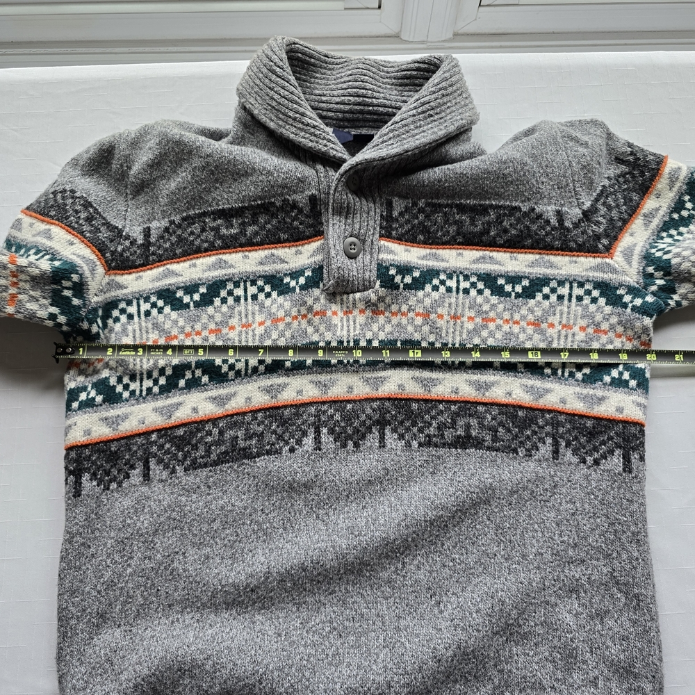 American Eagle Outfitters Gray Patterned Fairisle… - image 5